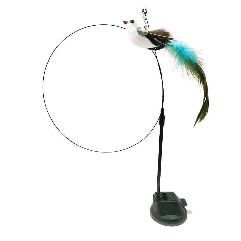 Interactive Cat Toy Feather Bird with Multiple Options by Love My Pet