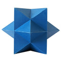 Blue Star-Shaped Natural Rubber Dog Chew Toy – Durable & Textured for Engaging Playtime by American Pet Supplies