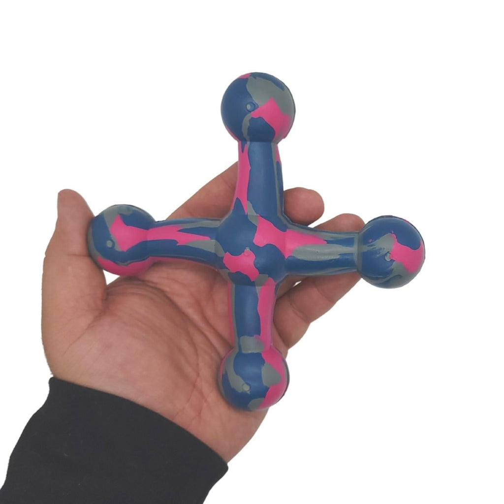 Natural Rubber Jack Dog Toy – Durable, Non-Toxic Chew Toy for Engaging Play and Enhanced Agility by American Pet Supplies