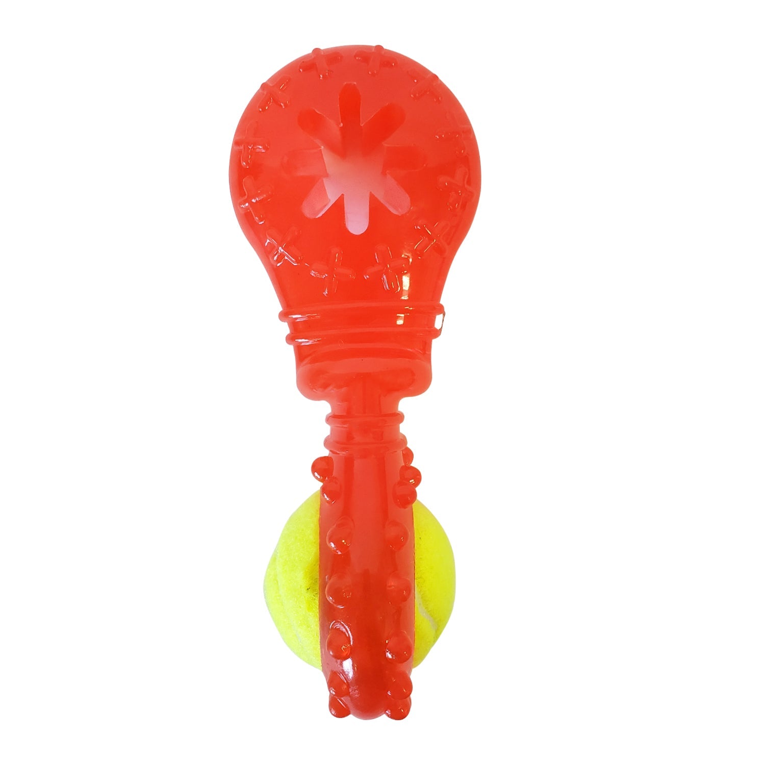 TPR Interactive Dog Chew Toy with Detachable Squeaker & Treat Fill by American Pet Supplies