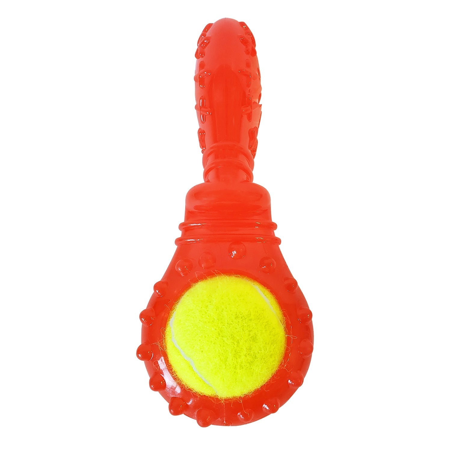 TPR Interactive Dog Chew Toy with Detachable Squeaker & Treat Fill by American Pet Supplies