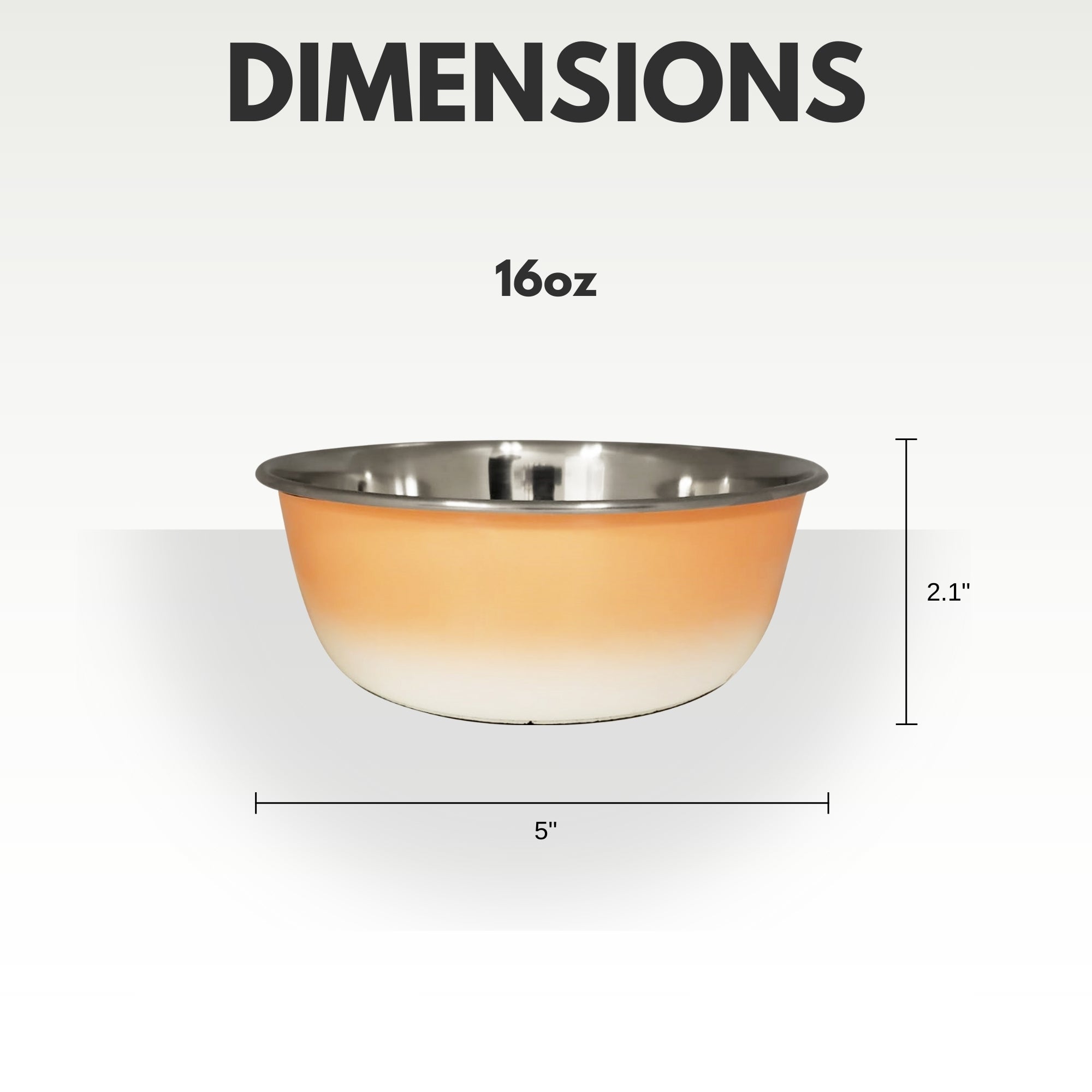 Deep Dog Bowl – Stainless Steel Bowl, Ideal for Small, Medium & Large Dogs – Peach Coral by American Pet Supplies
