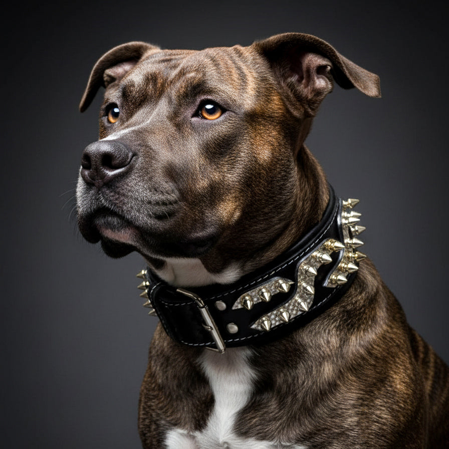 The ''Platinum'' collar by Bestia Dog Gear