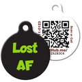 QR ID Pet Tag - Lost AF by PetHub