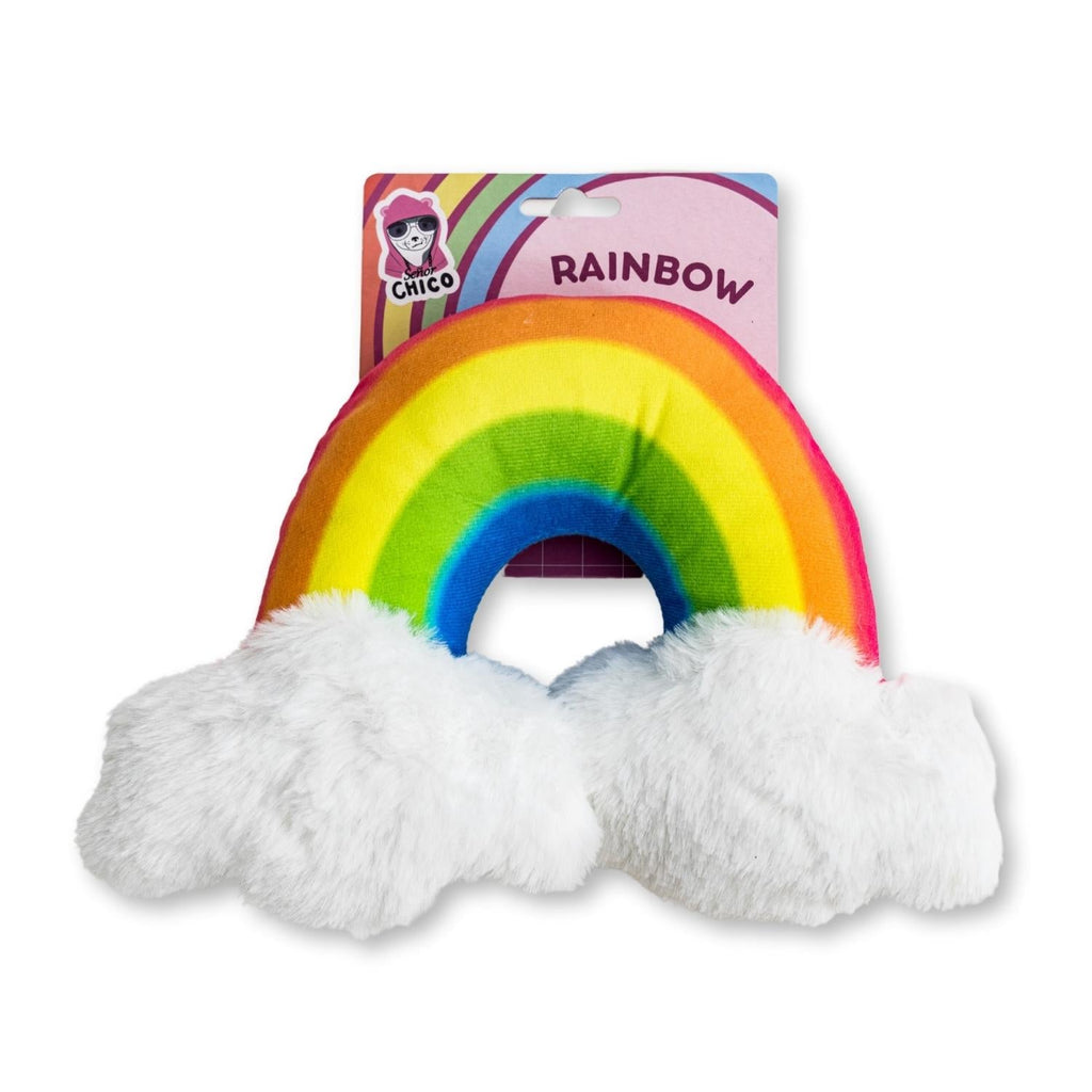 Enchanted Rainbow Magical with Squeaker & Crinkle Paper Plush Dog Toy by American Pet Supplies