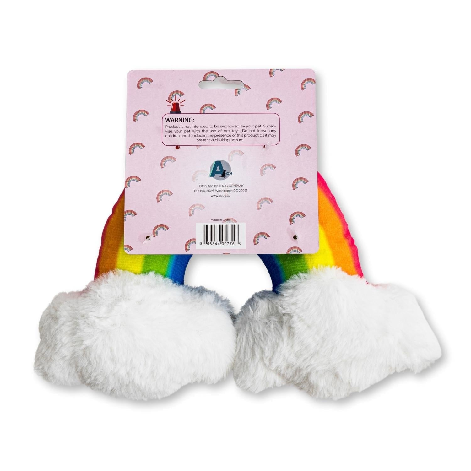 Enchanted Rainbow Magical with Squeaker & Crinkle Paper Plush Dog Toy by American Pet Supplies