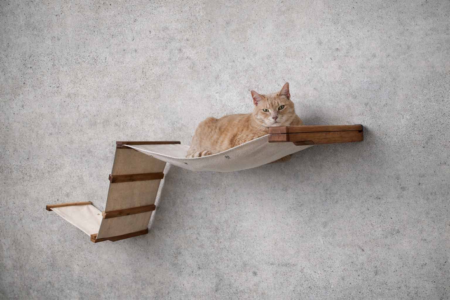 The Raceway - Wall Mounted Cat Hammock by Catastrophic Creations