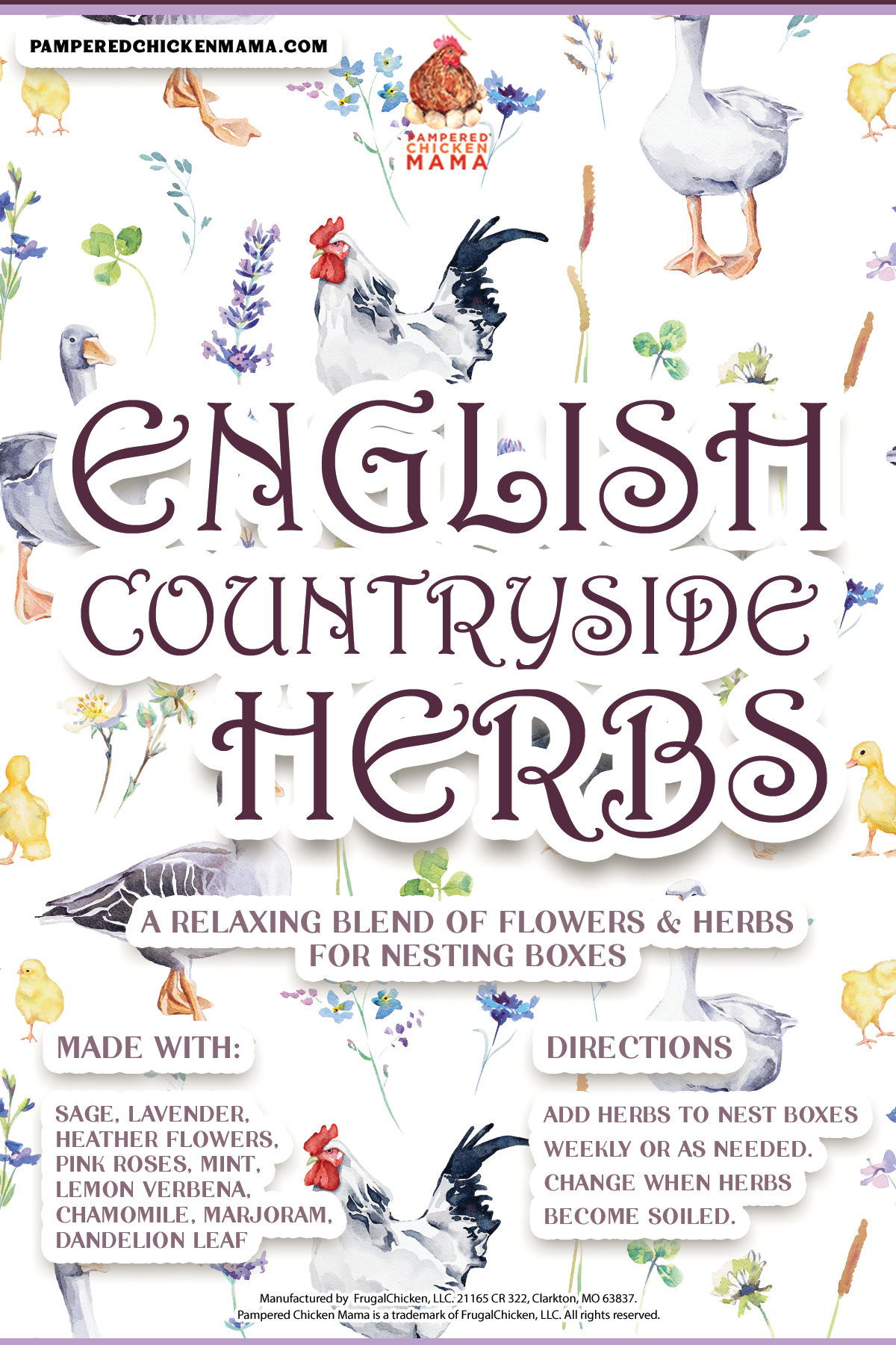 English Countryside Coop Herbs by Dahlia Pets