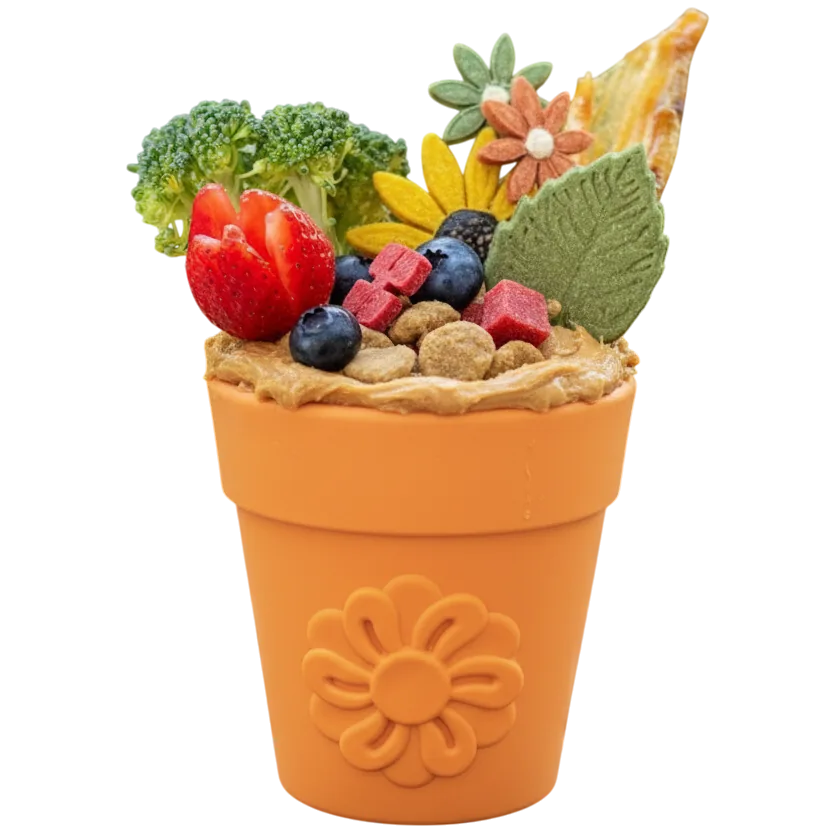 Large Flower Pot eCup Dog Treat Dispenser | Durable USA-Made Enrichment Toy | SodaPup by SodaPup/True Dogs, LLC