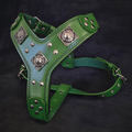 The "Eros" harness GREEN by Bestia Dog Gear