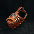 ''Eros'' Basket Muzzle BROWN by Bestia Dog Gear