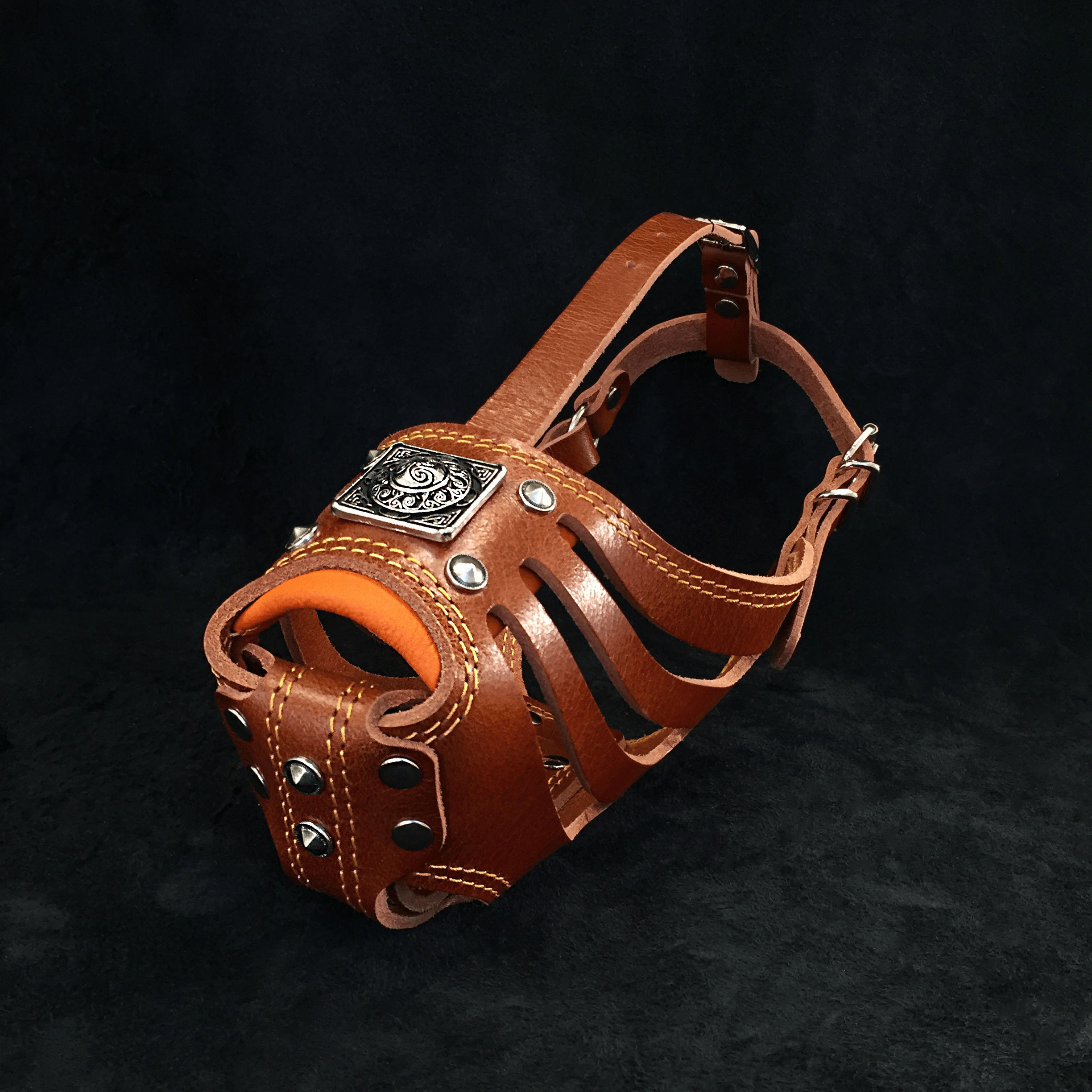 ''Eros'' Basket Muzzle BROWN by Bestia Dog Gear