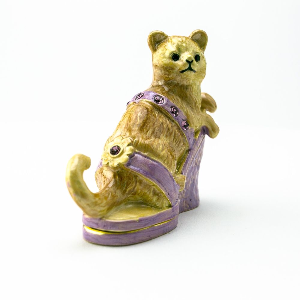 Cat sitting on an Evening Shoe by Furr Baby Gifts
