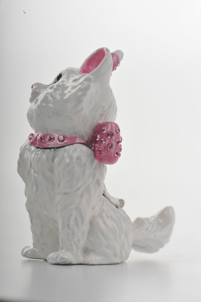 White and Pink Cat by Furr Baby Gifts