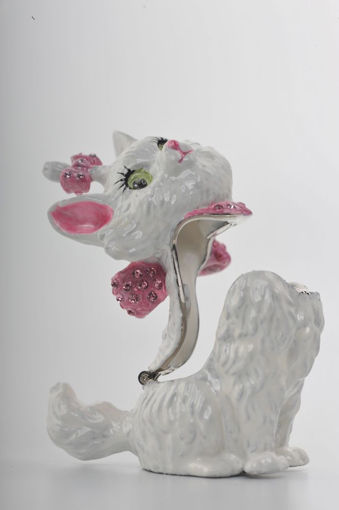 White and Pink Cat by Furr Baby Gifts