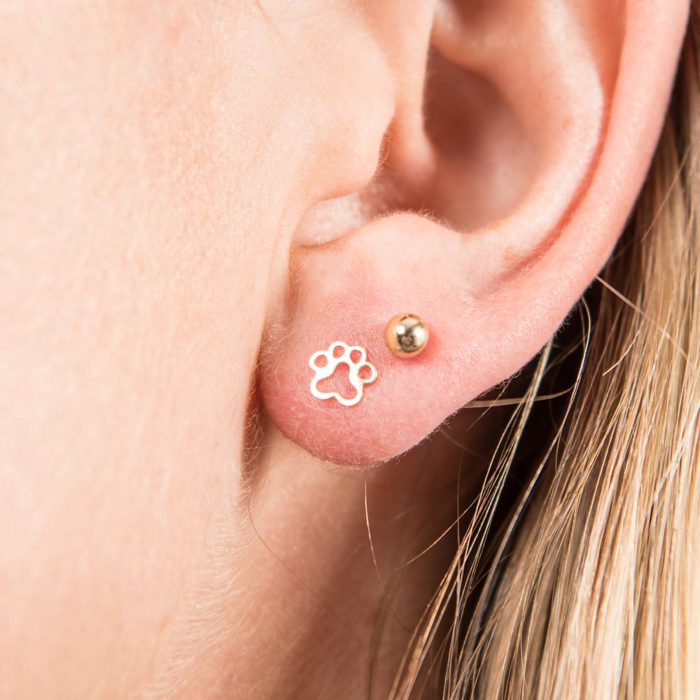 Dog Paw Studs by Furr Baby Gifts