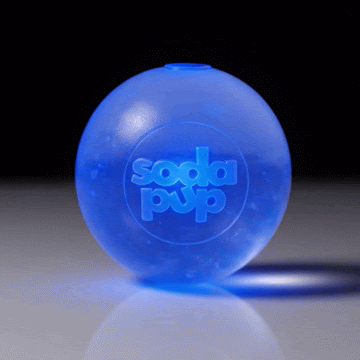 Strobe Ball Light-Up Dog Toy - Durable Floating Chew Ball | Made in USA by SodaPup/True Dogs, LLC