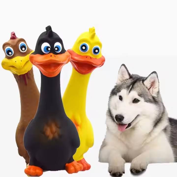 3pcs Latex Screaming Chicken Toys Eco Friendly by Love My Pet