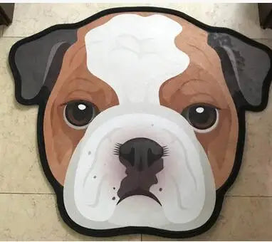 Thick Cartoon dog head shape Anti-Slip Rugs