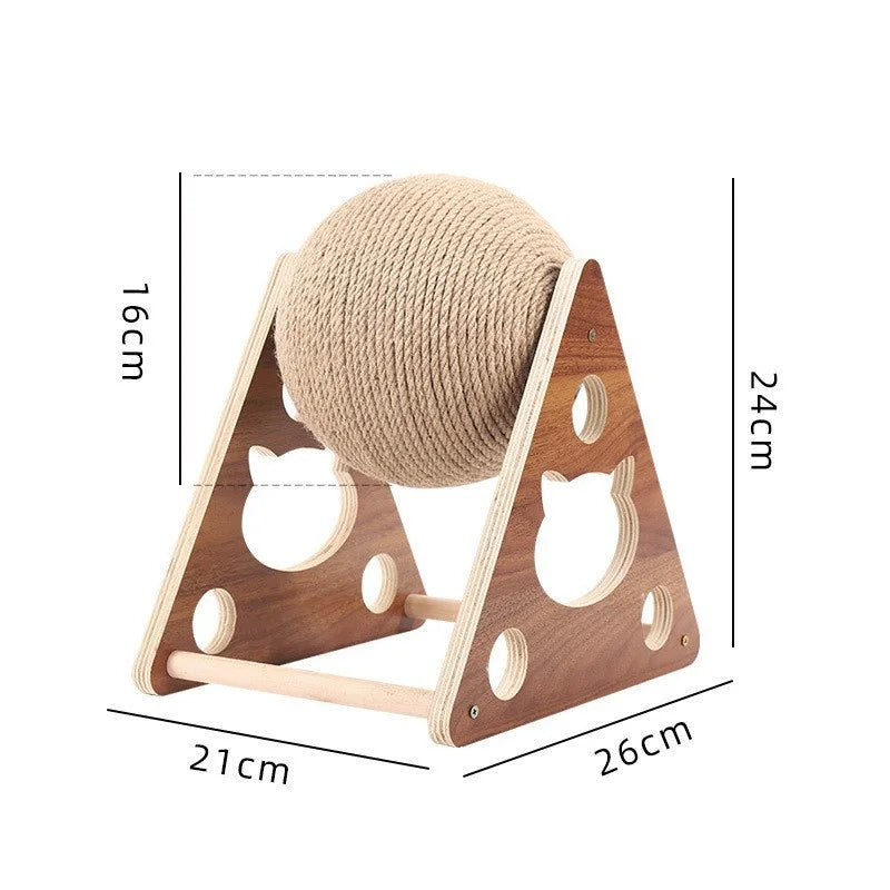High Quality Wooden Cat Scratch Ball