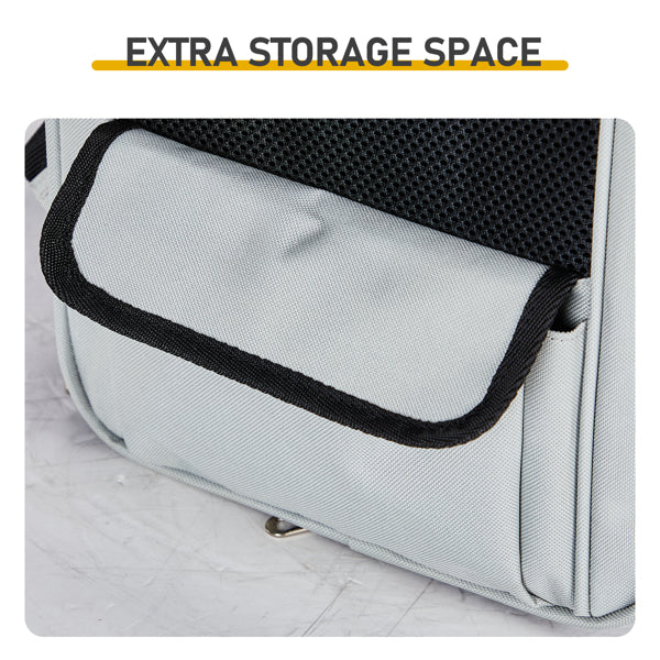 Pet Carrier Backpack, Expandable Cat Dog Carrier With Back Extension, Breathable Mesh Travel Backpack For Small Dogs Cats,