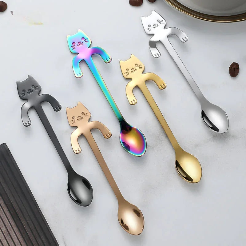 Stainless Steel Spoon Lovely Cute Cat Shape by Love My Pet