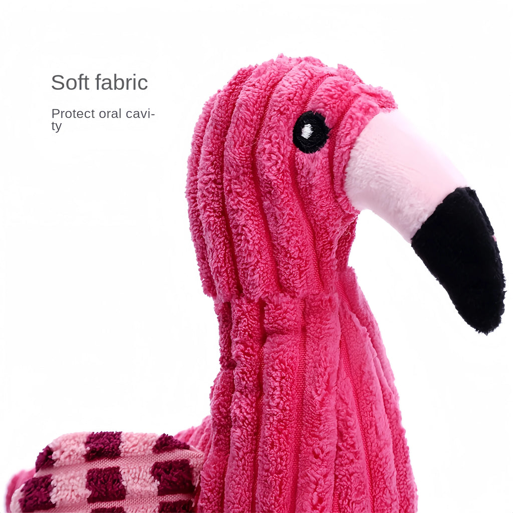 Flamingo Shape Squeaky Toys by Love My Pet