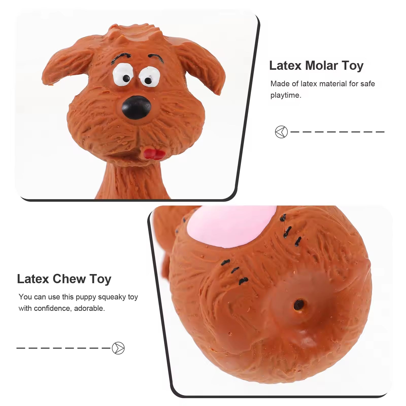 4pcs Cute Latex Dog Chew Toys With Sound by VetsPetStore