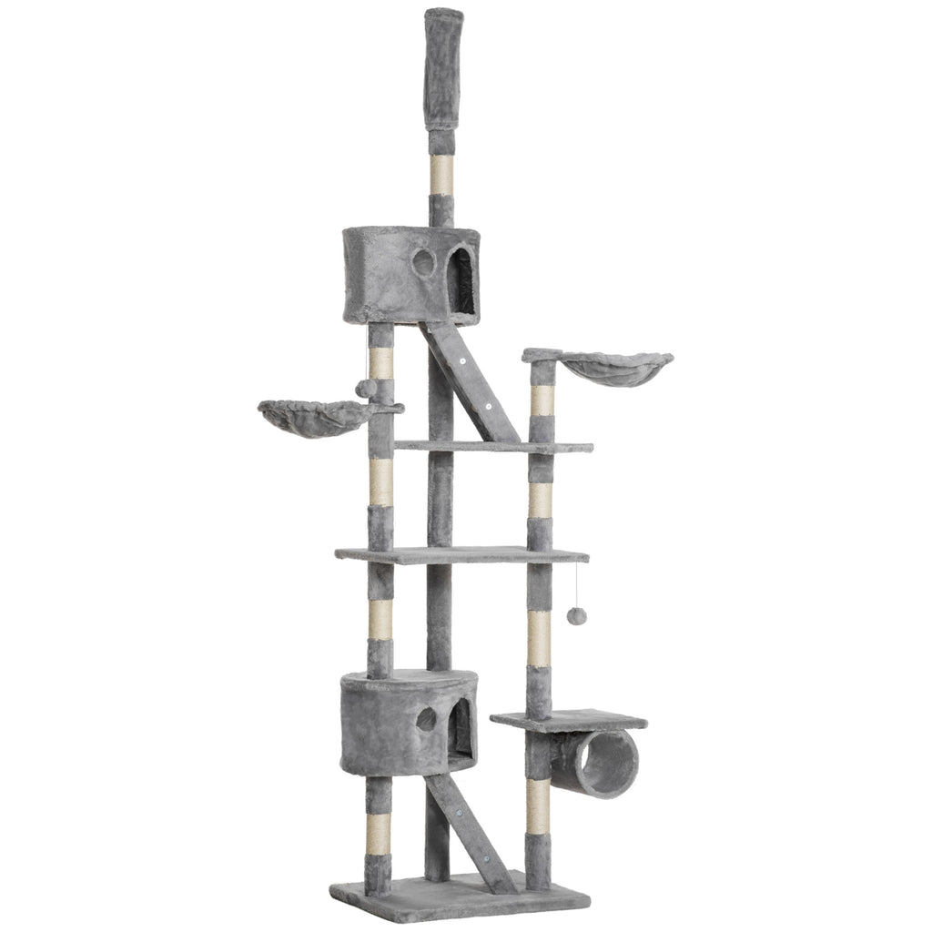94.5 Inch Height Adjustable Cat Climbing Tower, Hammock by VetsPetStore