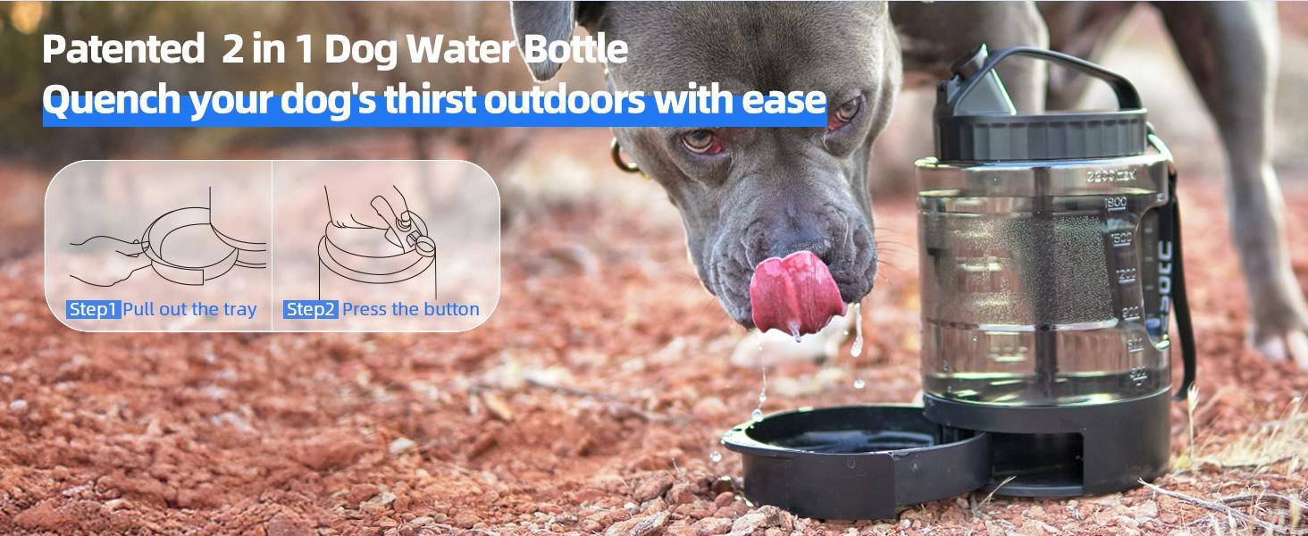 Portable Pull-out Water Bowl For Dogs, Large Capacity by VetsPetStore