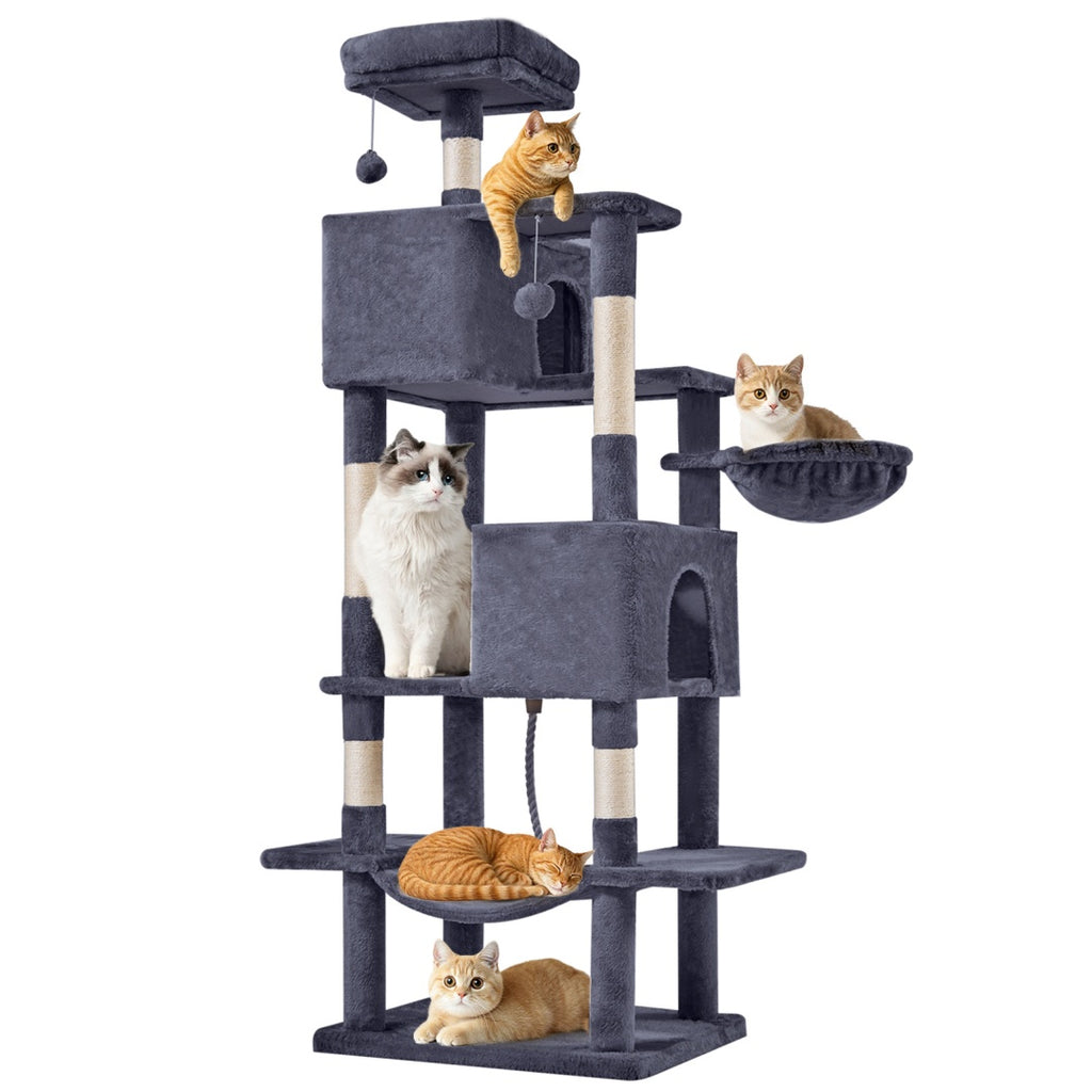 66 Inch Cat Tree Climbing Platform, Hammock by VetsPetStore