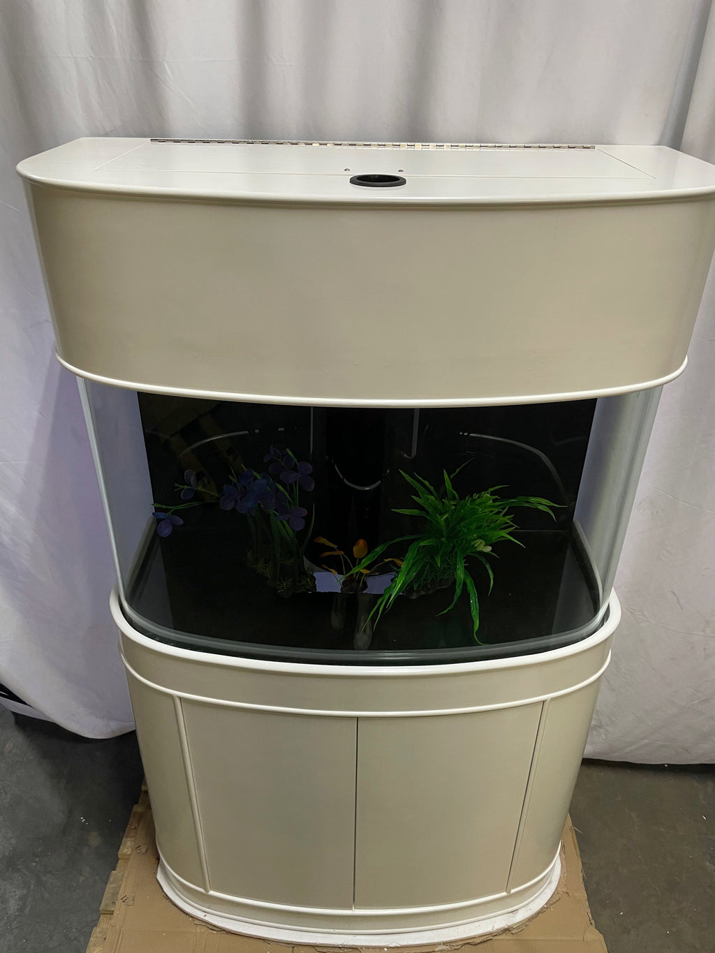 70 gallon GLASS bow front aquarium fish tank set display model by Northeast Aquariums LLC