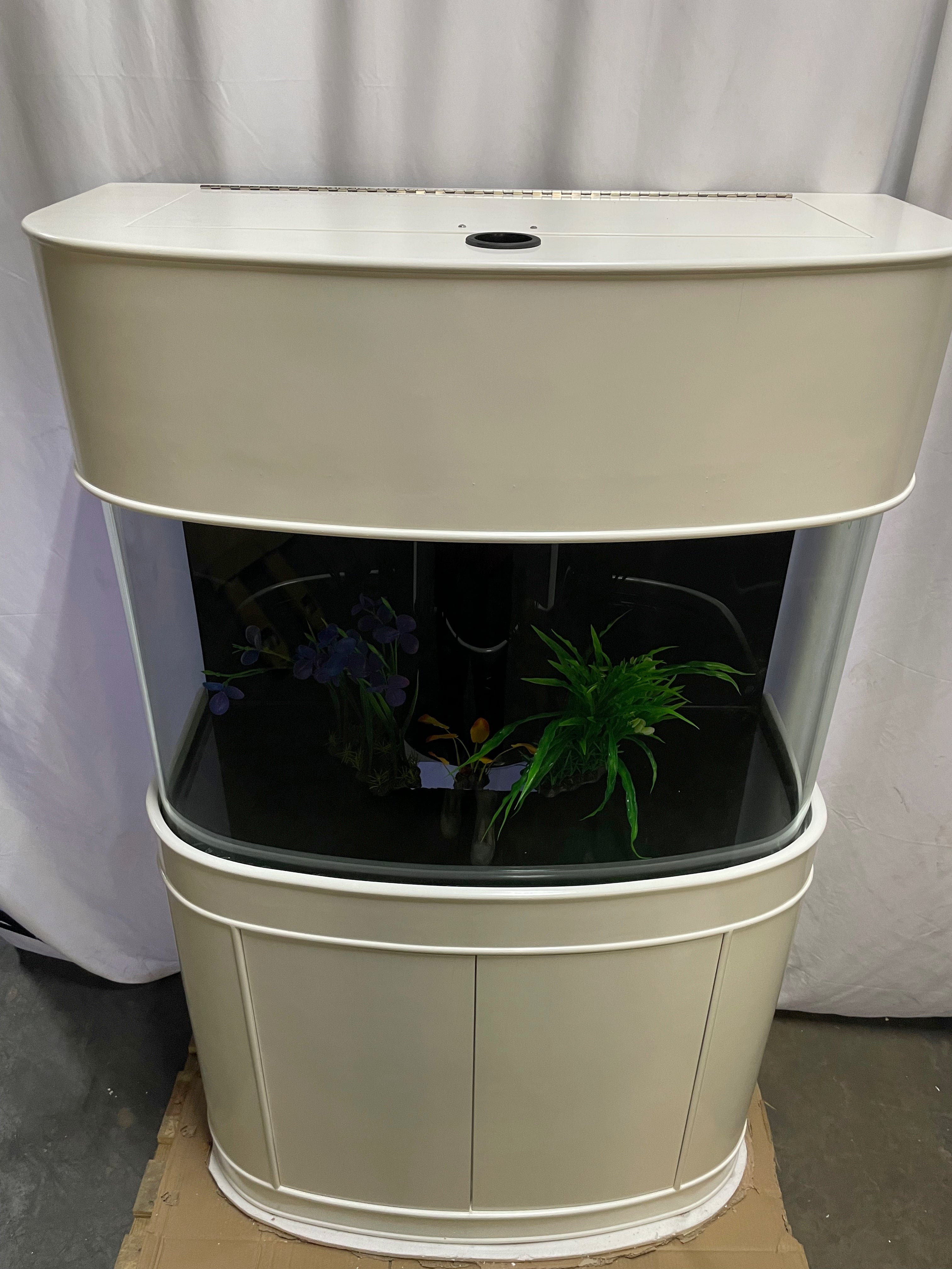 70 gallon GLASS bow front aquarium fish tank set display model by Northeast Aquariums LLC