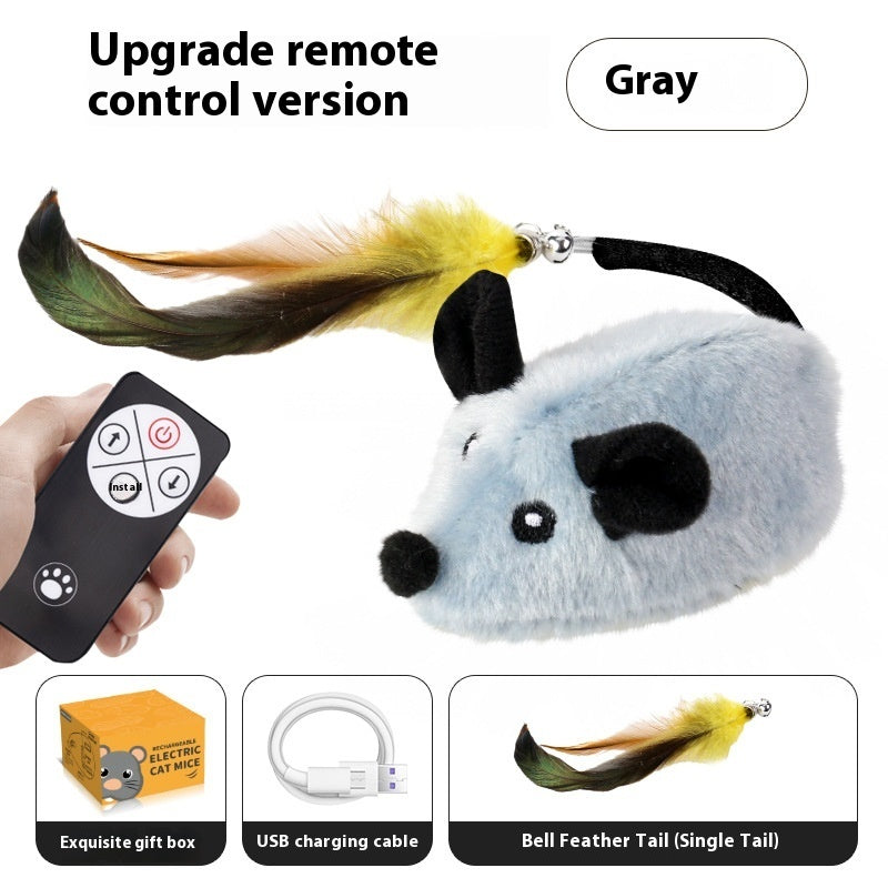 Intelligent Charging Simulation Electric Little Mouse Cat Teaser Toy by Amazing Pet Bargains