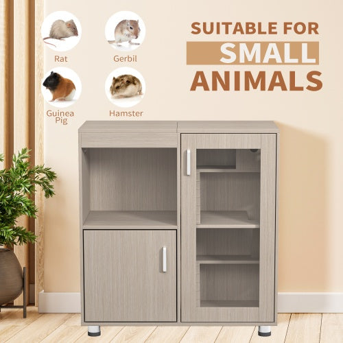 Guinea Pig Cage, 4 Tiers Hamster Cage Wooden With Lockers by Amazing Pet Bargains