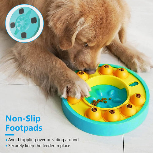1Pc Dog Puzzle Slow Feeding Bowl, Dog Treat Dispensing Toy For IQ Training. For Small Medium Large Dog Cat by Love My Pet