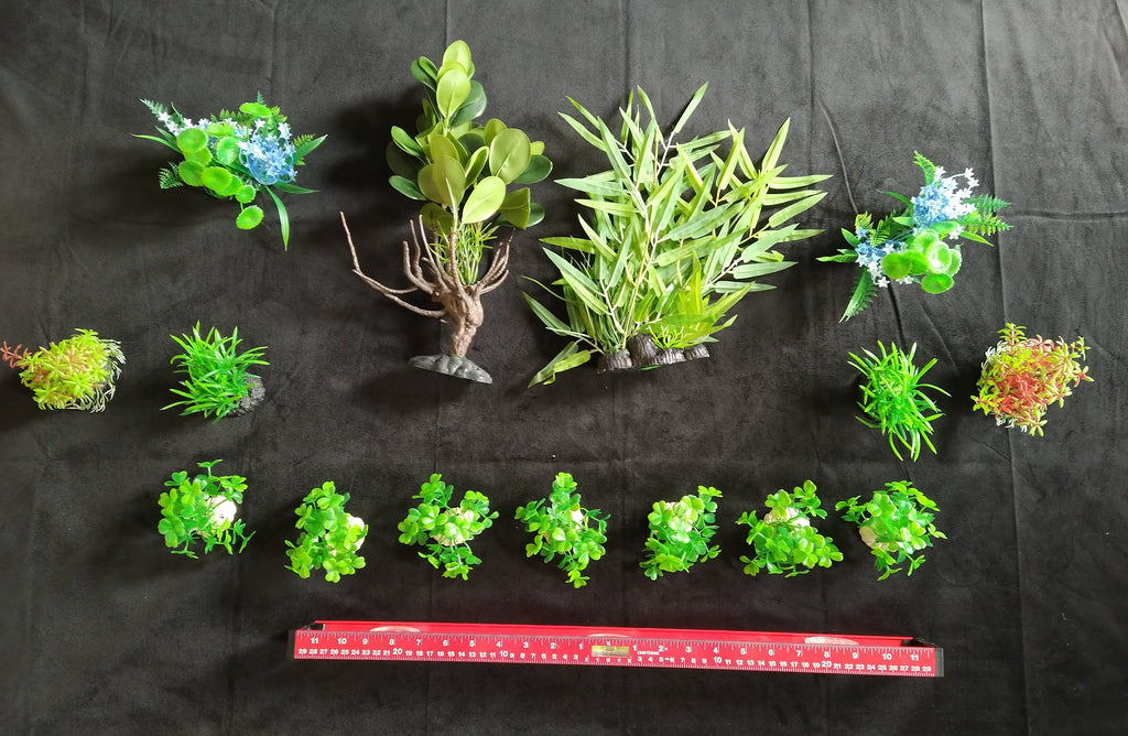 Premium Artificial Aquarium Plant Package for Fish Tank. NATURE AT ITS BEST by Northeast Aquariums LLC