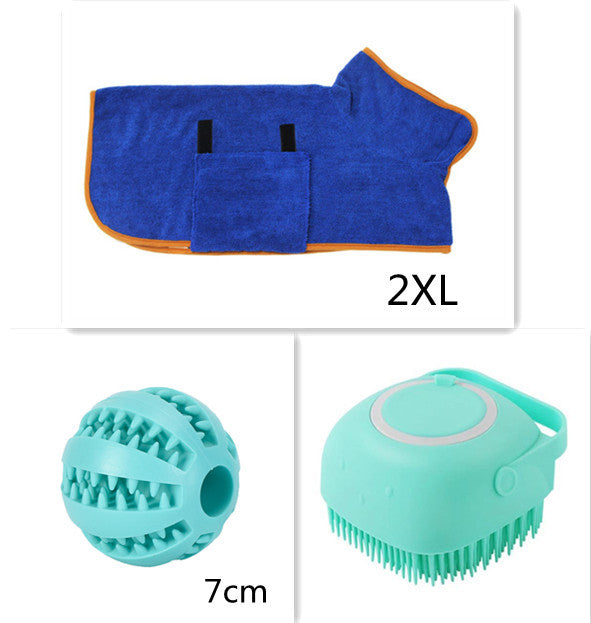 Silicone Dog Bath Massage Grooming Brush by Amazing Pet Bargains