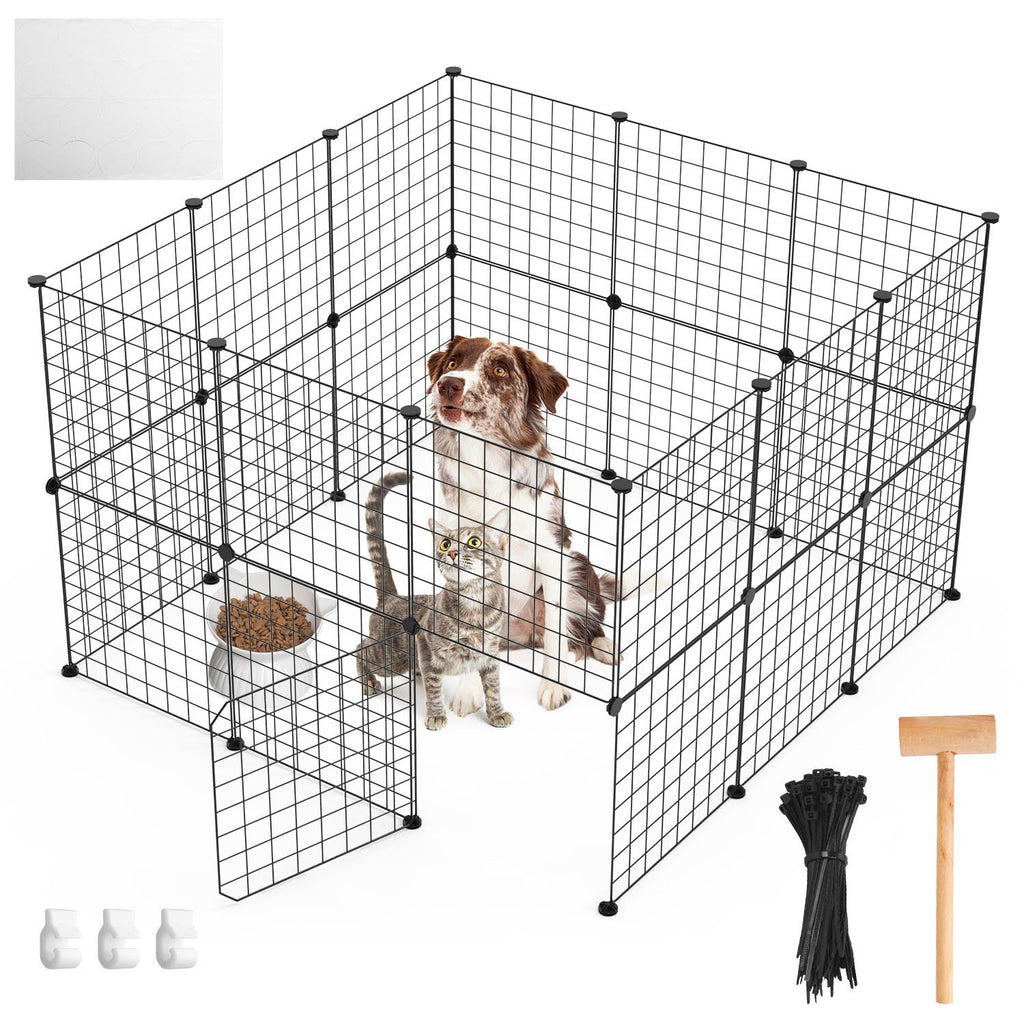 Small Animal Playpen with Door Dog Metal Playpen by Amazing Pet Bargains
