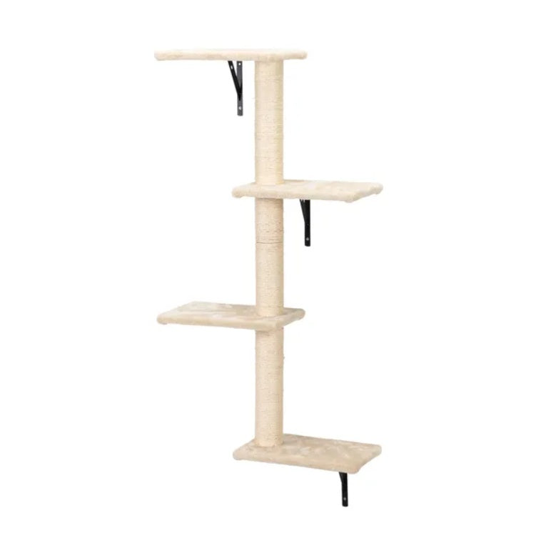 5 Pcs Wall Mounted Cat Climber Set, Floating Cat Shelves And Perches by VetsPetStore