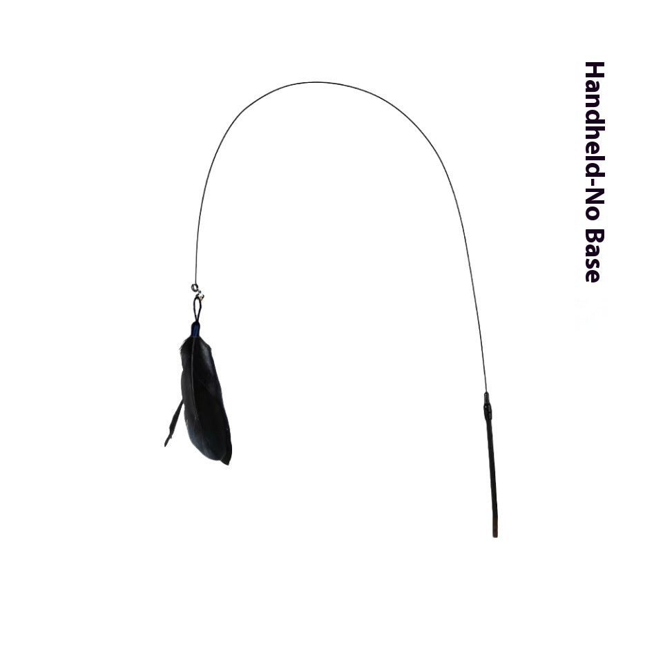 Cat Teaser With Bell Long Brush Holder Suction Cup by VetsPetStore