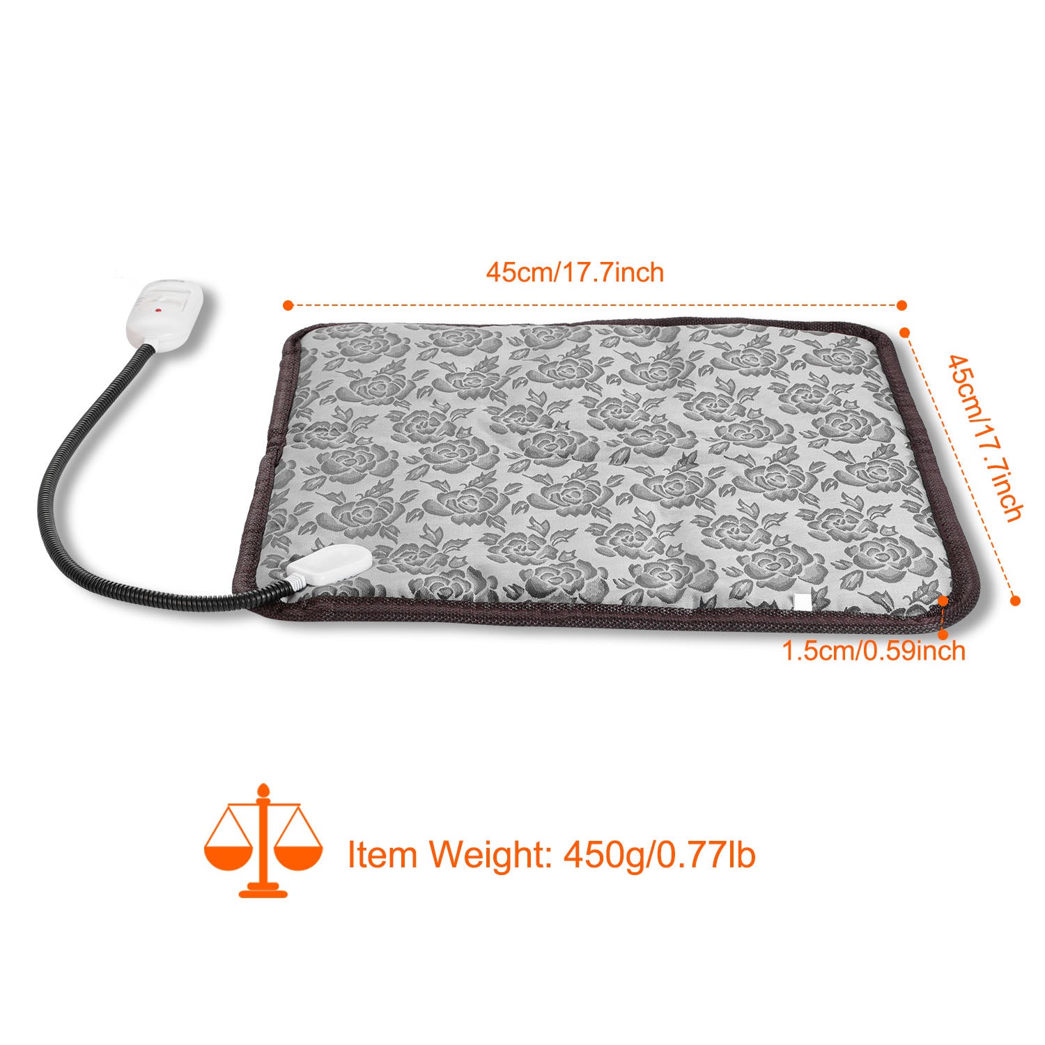 1Pc Electric Waterproof Adjustable Warming Blanket With Chew Resistant Steel Cord Case by VetsPetStore