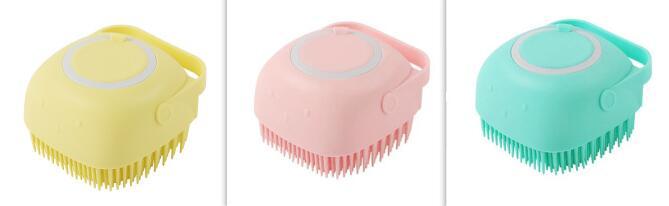 Silicone Dog Bath Massage Grooming Brush by Amazing Pet Bargains