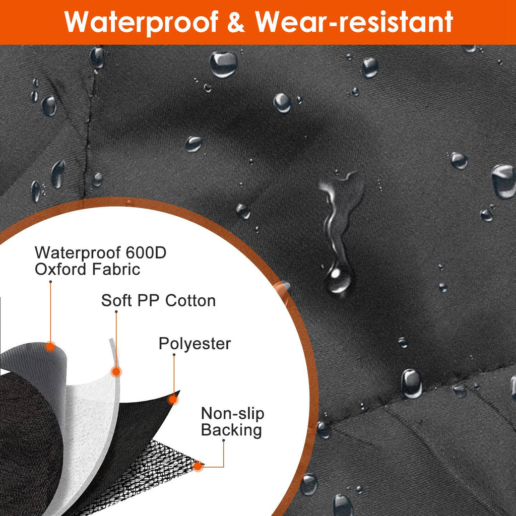 1Pc Dog Car Seat Cover Waterproof Scratchproof Pet Car Rear Protector Mat For Car Truck SUV by VetsPetStore