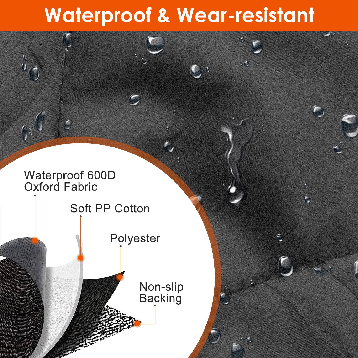 1Pc Dog Car Seat Cover Waterproof Scratchproof Pet Car Rear Protector Mat For Car Truck SUV by VetsPetStore