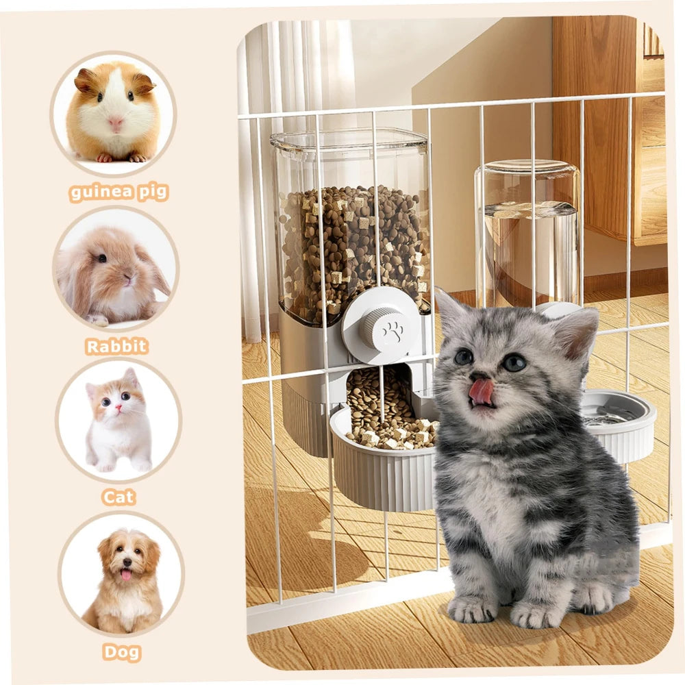 Hanging Water And Food Dispenser by Love My Pet