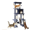 63-inch Large Multi-story Cat Climbing Tower by VetsPetStore