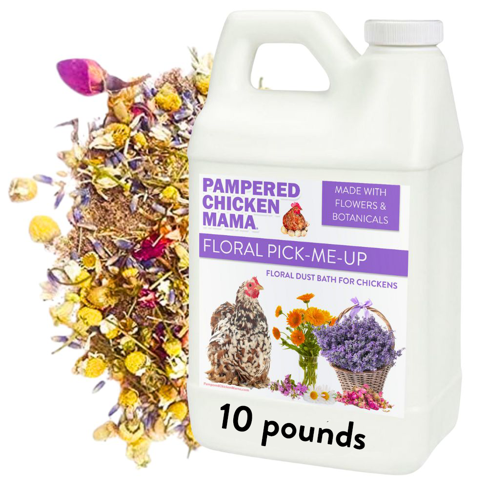 Pick Me Up Floral Dust Bath With Herbs - For Pet Chickens & Other Poultry by Dahlia Pets