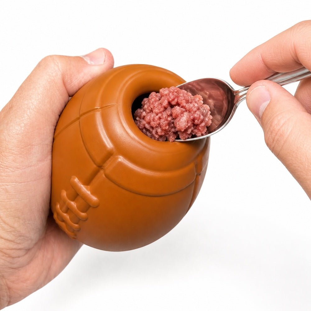 Football Dog Chew Toy & Treat Dispenser - USA Made | SodaPup by SodaPup/True Dogs, LLC