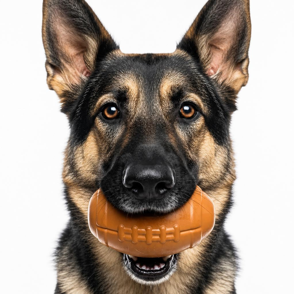 Football Dog Chew Toy & Treat Dispenser - USA Made | SodaPup by SodaPup/True Dogs, LLC